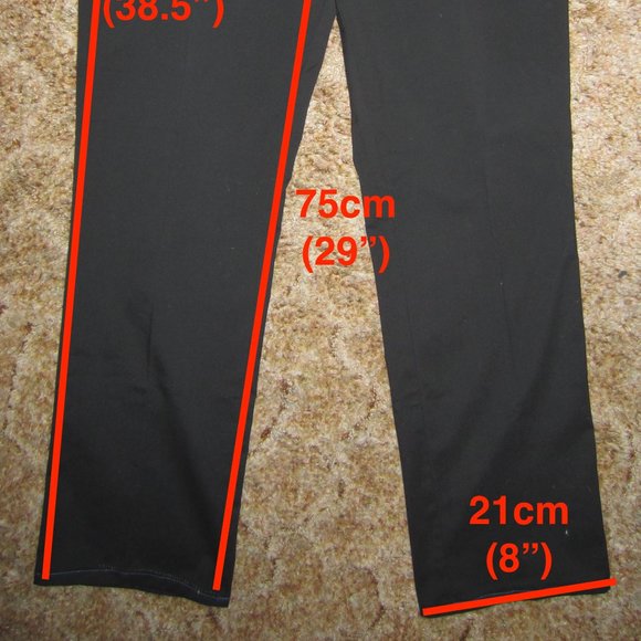 4/$20 Haggar Black Dress Pants w/ traveler crease - Picture 5 of 9